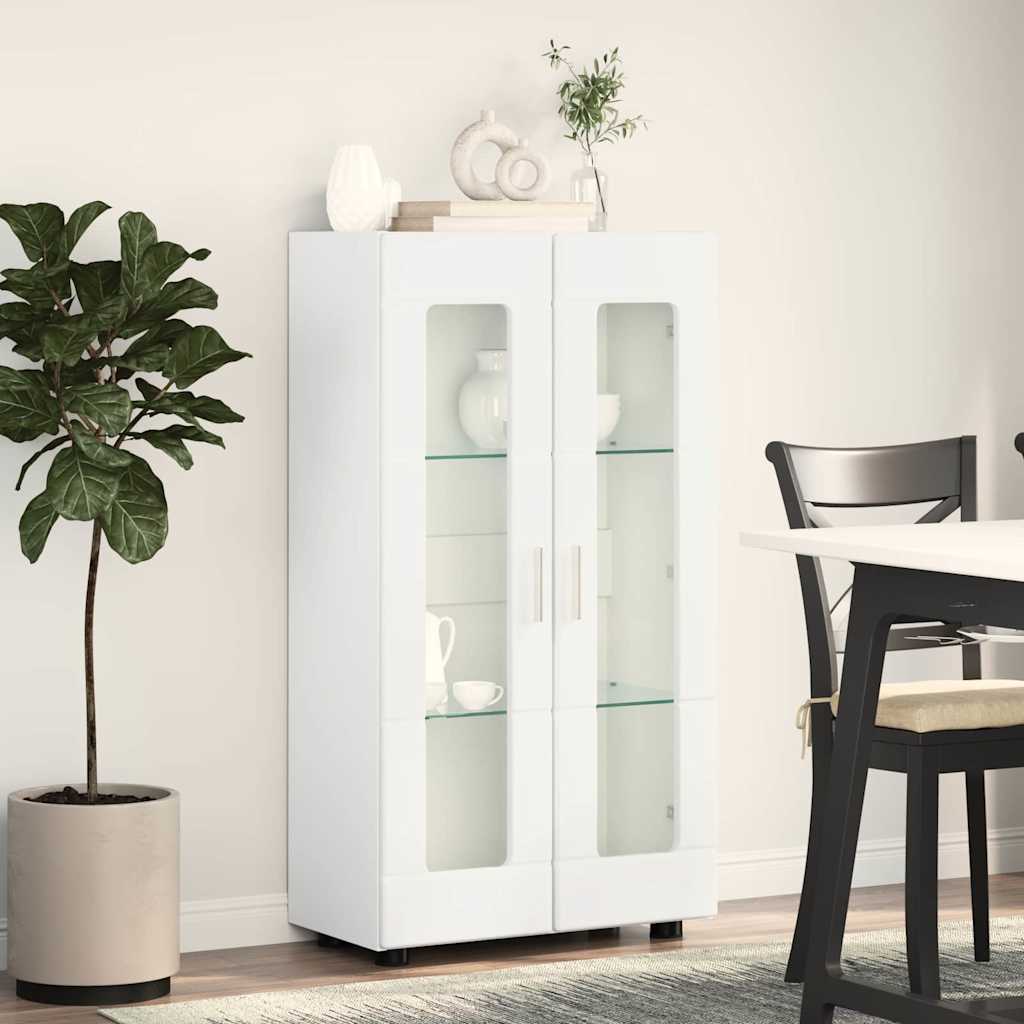 Sideboard FLORIN 55,5 x 29 x 100 cm Hvid Konstrueret træ