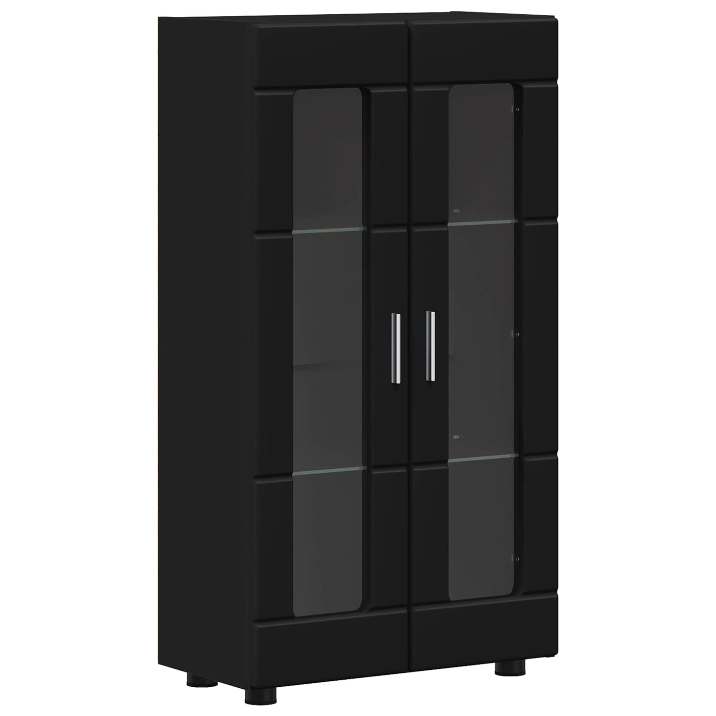 Sideboard FLORIN 55,5 x 29 x 100 cm Sort Konstrueret træ