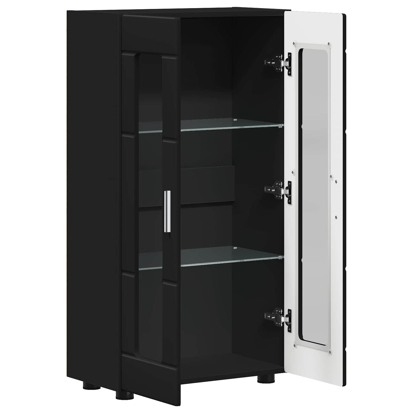 Sideboard FLORIN 55,5 x 29 x 100 cm Sort Konstrueret træ