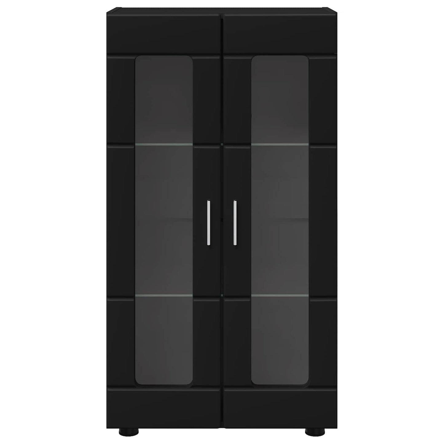 Sideboard FLORIN 55,5 x 29 x 100 cm Sort Konstrueret træ