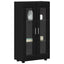 Sideboard FLORIN 55,5 x 29 x 100 cm Sort Konstrueret træ