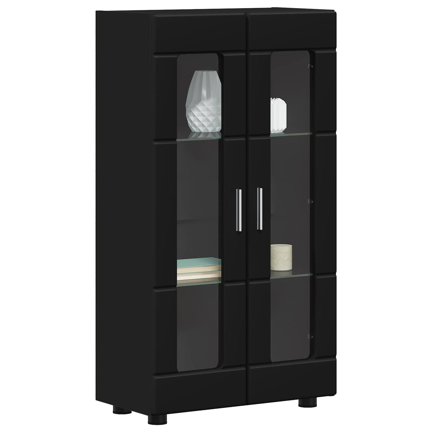 Sideboard FLORIN 55,5 x 29 x 100 cm Sort Konstrueret træ