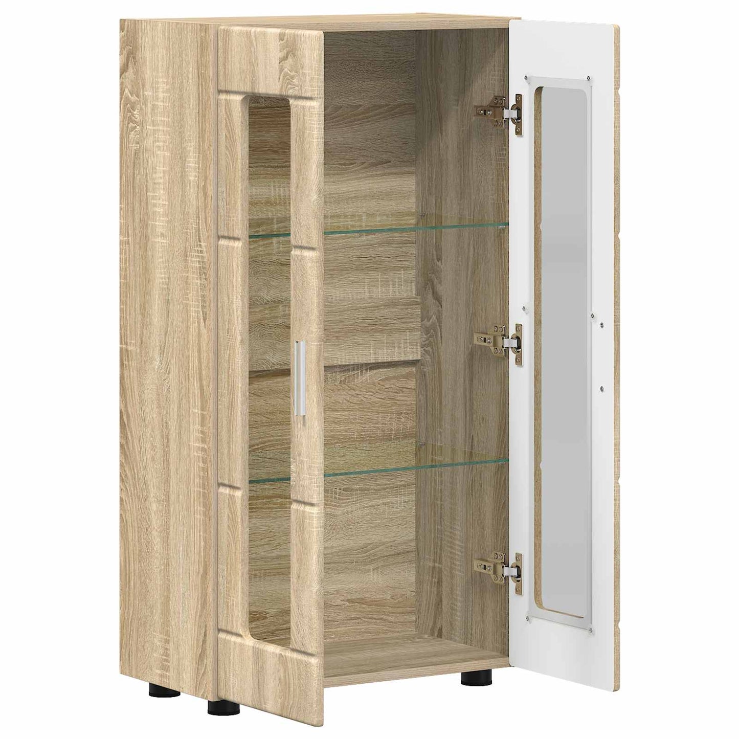Sideboard FLORIN Sonoma eg 55,5 x 29 x 100 cm Konstrueret træ
