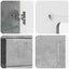 Sideboard FLORIN 55,5 x 29 x 100 cm Beton Grå Konstrueret træ