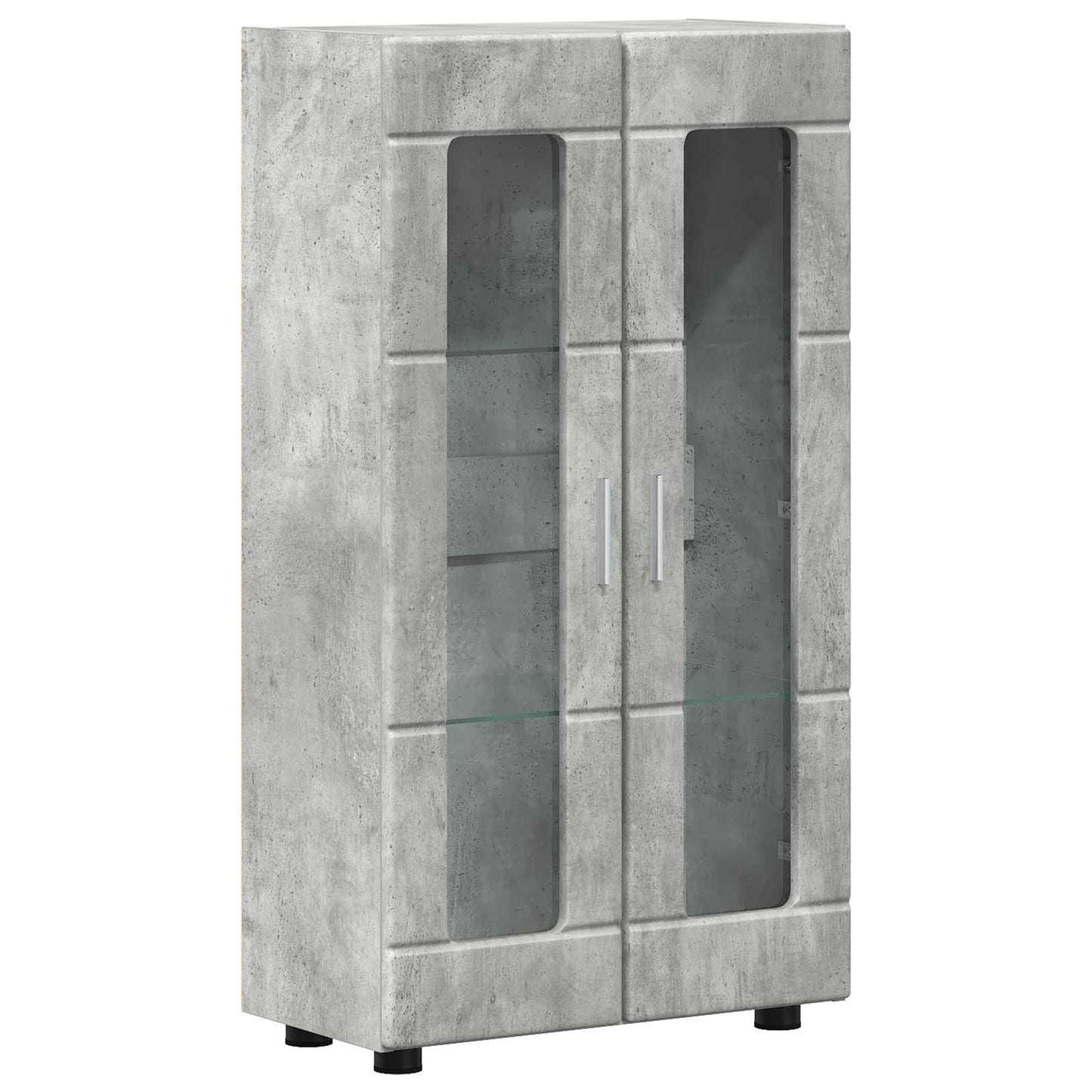Sideboard FLORIN 55,5 x 29 x 100 cm Beton Grå Konstrueret træ
