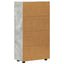 Sideboard FLORIN 55,5 x 29 x 100 cm Beton Grå Konstrueret træ