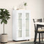 Sideboard FLORIN 55,5 x 29 x 100 cm Høj gloss hvid