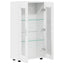 Sideboard FLORIN 55,5 x 29 x 100 cm Høj gloss hvid