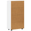 Sideboard FLORIN 55,5 x 29 x 100 cm Høj gloss hvid