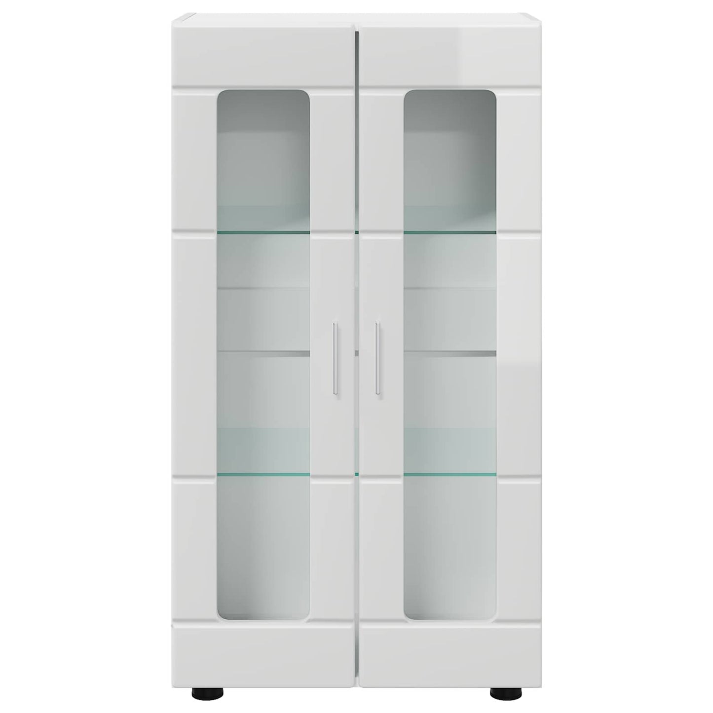 Sideboard FLORIN 55,5 x 29 x 100 cm Høj gloss hvid