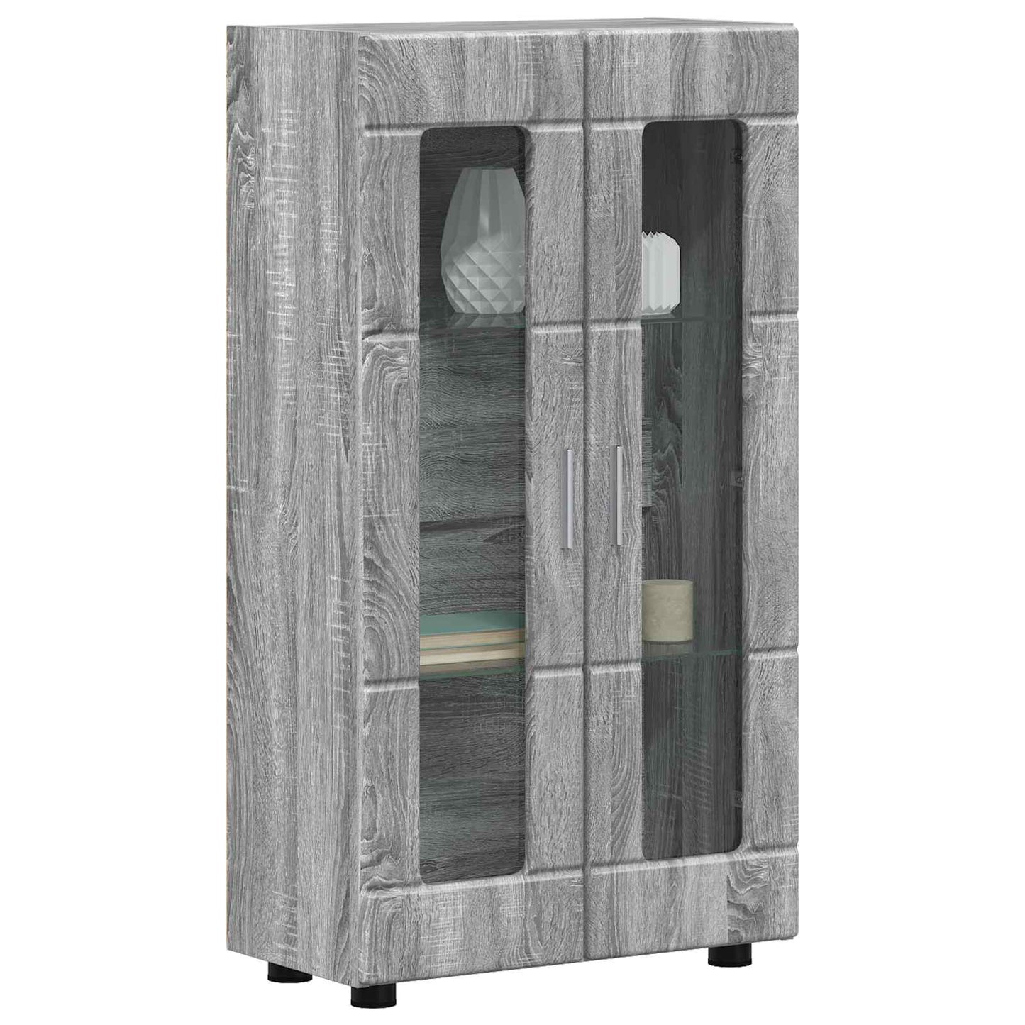 Sideboard FLORIN Grå Sonoma 55,5 x 29 x 100 cm Konstrueret træ
