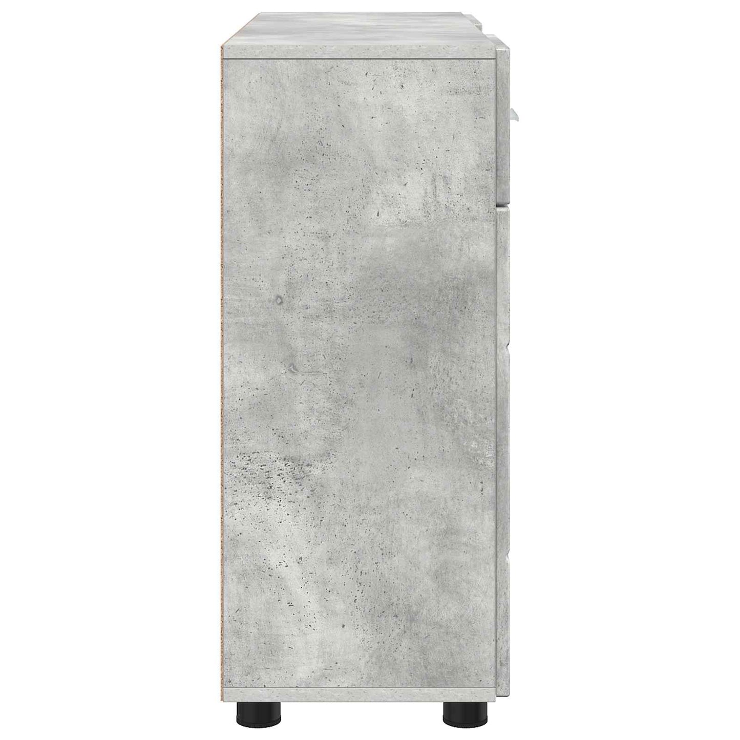 Træskab Beton Grå 88,5 x 30,5 x 73 cm Konstrueret træ