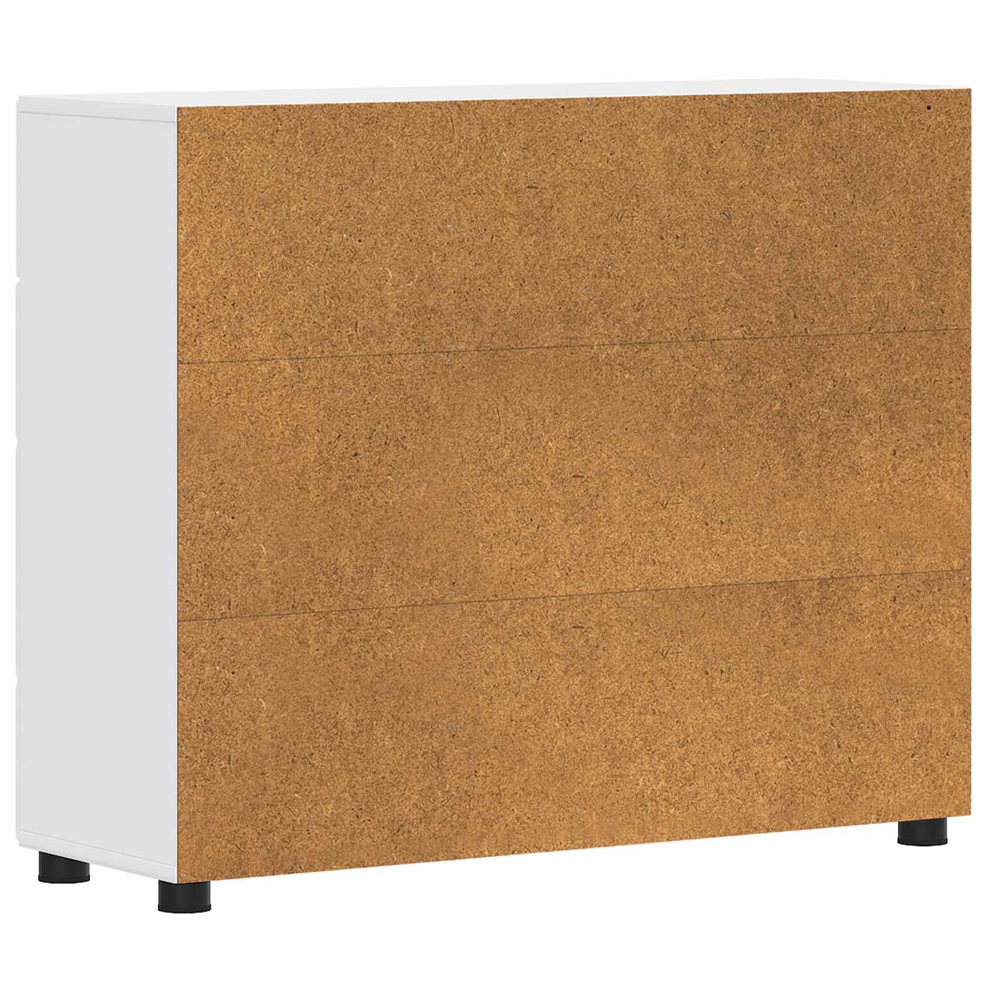 Træskab Høj gloss hvid 88,5 x 30,5 x 73 cm Konstrueret træ
