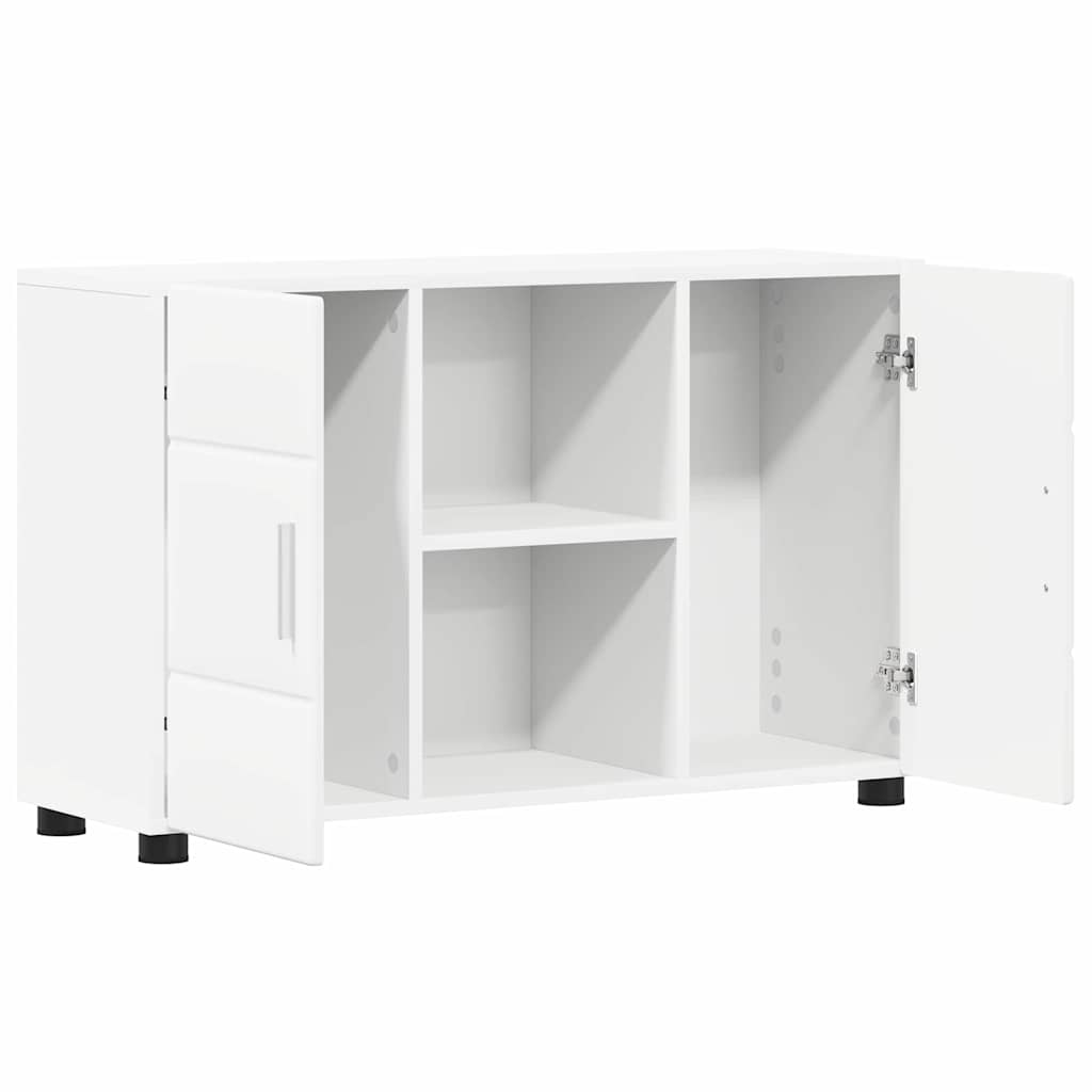 Sideboard FLORIN Hvid 88,5 x 30,5 x 55,5 cm Konstrueret træ