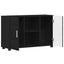 Sideboard FLORIN 88,5 x 30,5 x 55,5 cm Sort Konstrueret træ