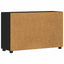 Sideboard FLORIN 88,5 x 30,5 x 55,5 cm Sort Konstrueret træ