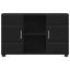 Sideboard FLORIN 88,5 x 30,5 x 55,5 cm Sort Konstrueret træ