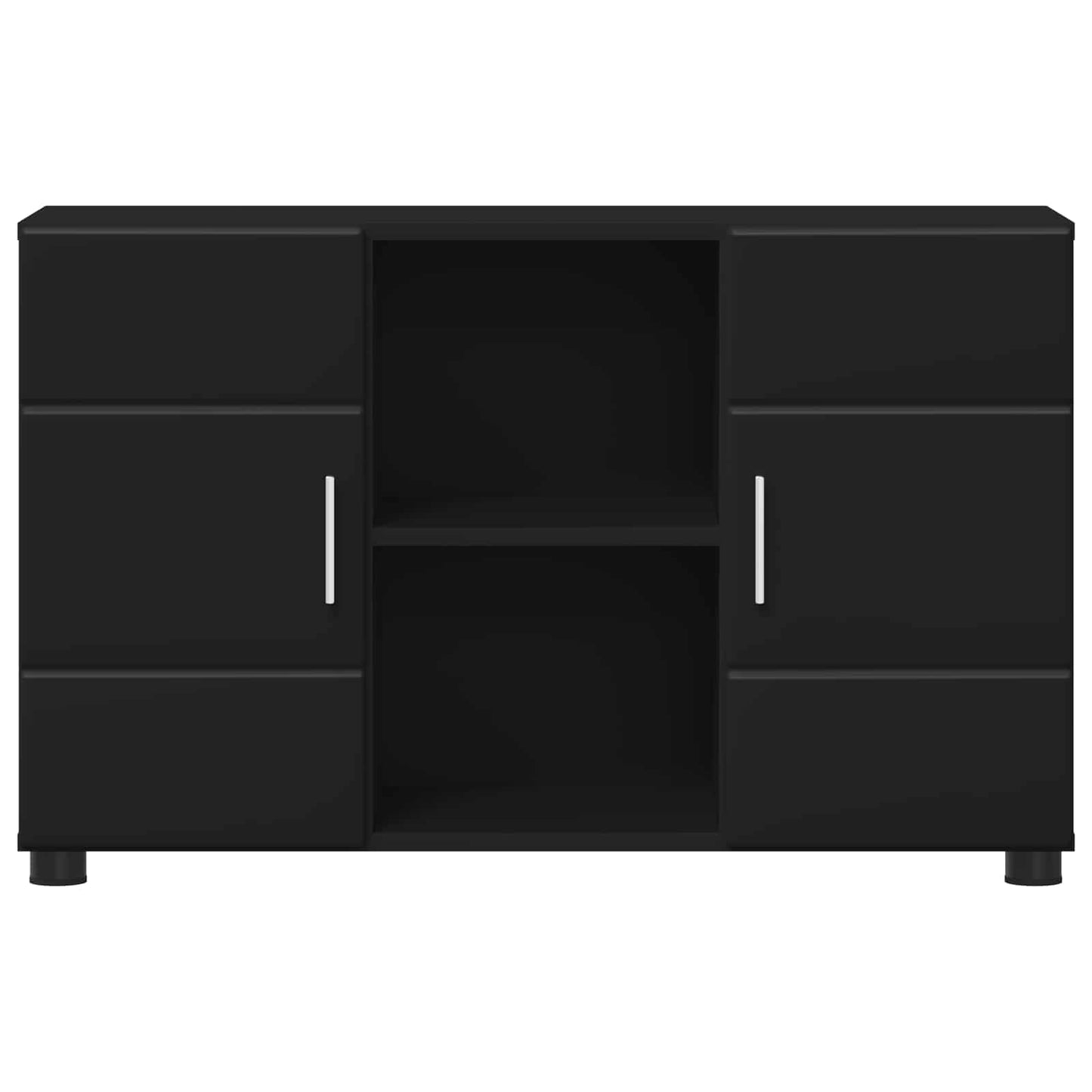 Sideboard FLORIN 88,5 x 30,5 x 55,5 cm Sort Konstrueret træ