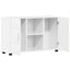 Sideboard med hylde FLORIN Høj gloss hvid 88,5 x 30,5 x 55,5 cm