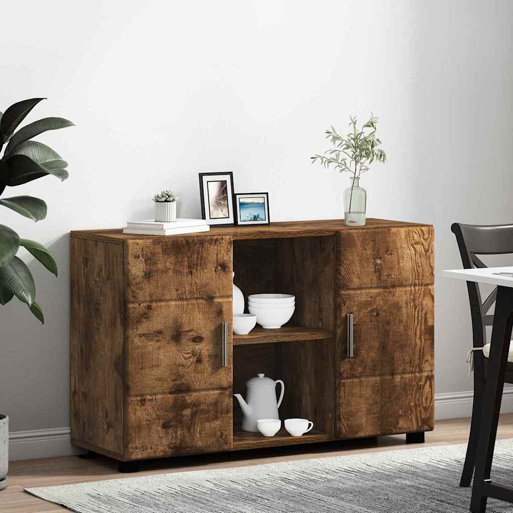 Sideboard FLORIN Røget eg 88,5 x 30,5 x 55,5 cm Konstrueret træ