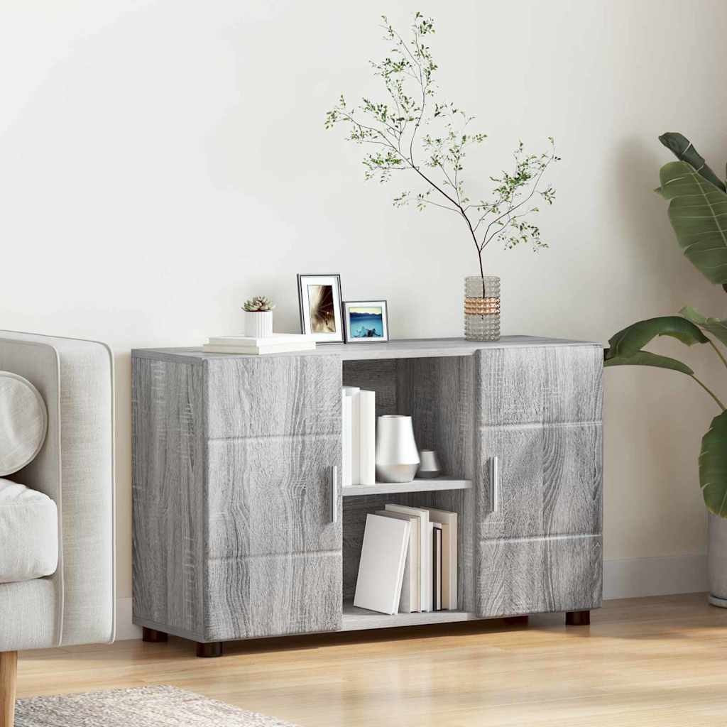 Sideboard FLORIN 88,5 x 30,5 x 55,5 cm Grå Sonoma