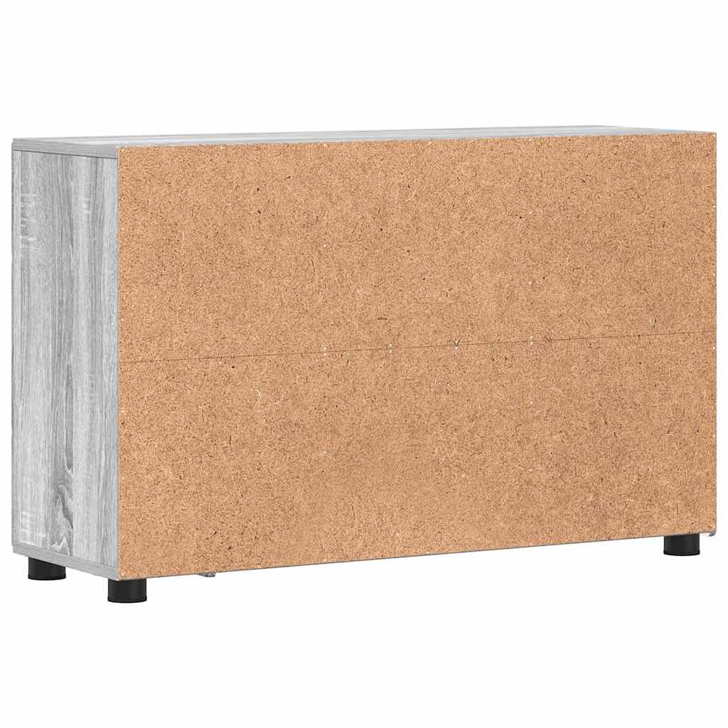 Sideboard med hylde FLORIN Grå Sonoma 88,5 x 30,5 x 55,5 cm