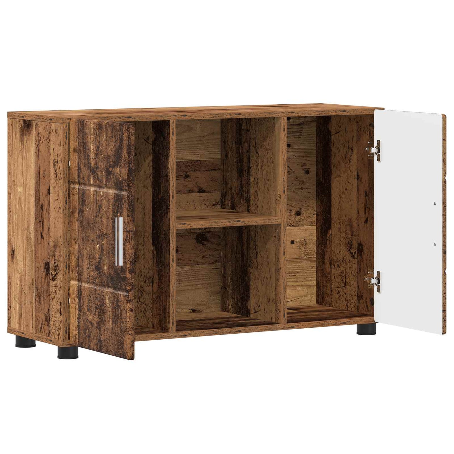 Sideboard med hylde FLORIN Gammelt træ 88,5 x 30,5 x 55,5 cm
