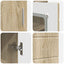 Træskab Sonoma eg 88,5 x 30,5 x 73 cm Konstrueret træ