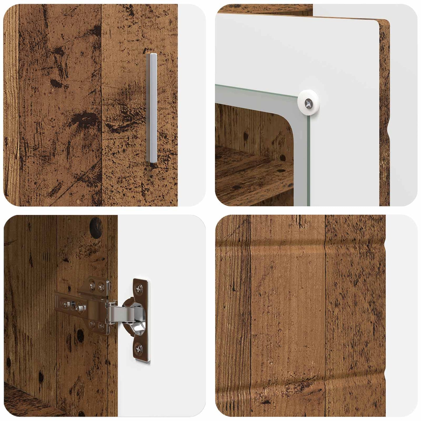 Træskab Gammelt træ 88,5 x 30,5 x 73 cm Konstrueret træ