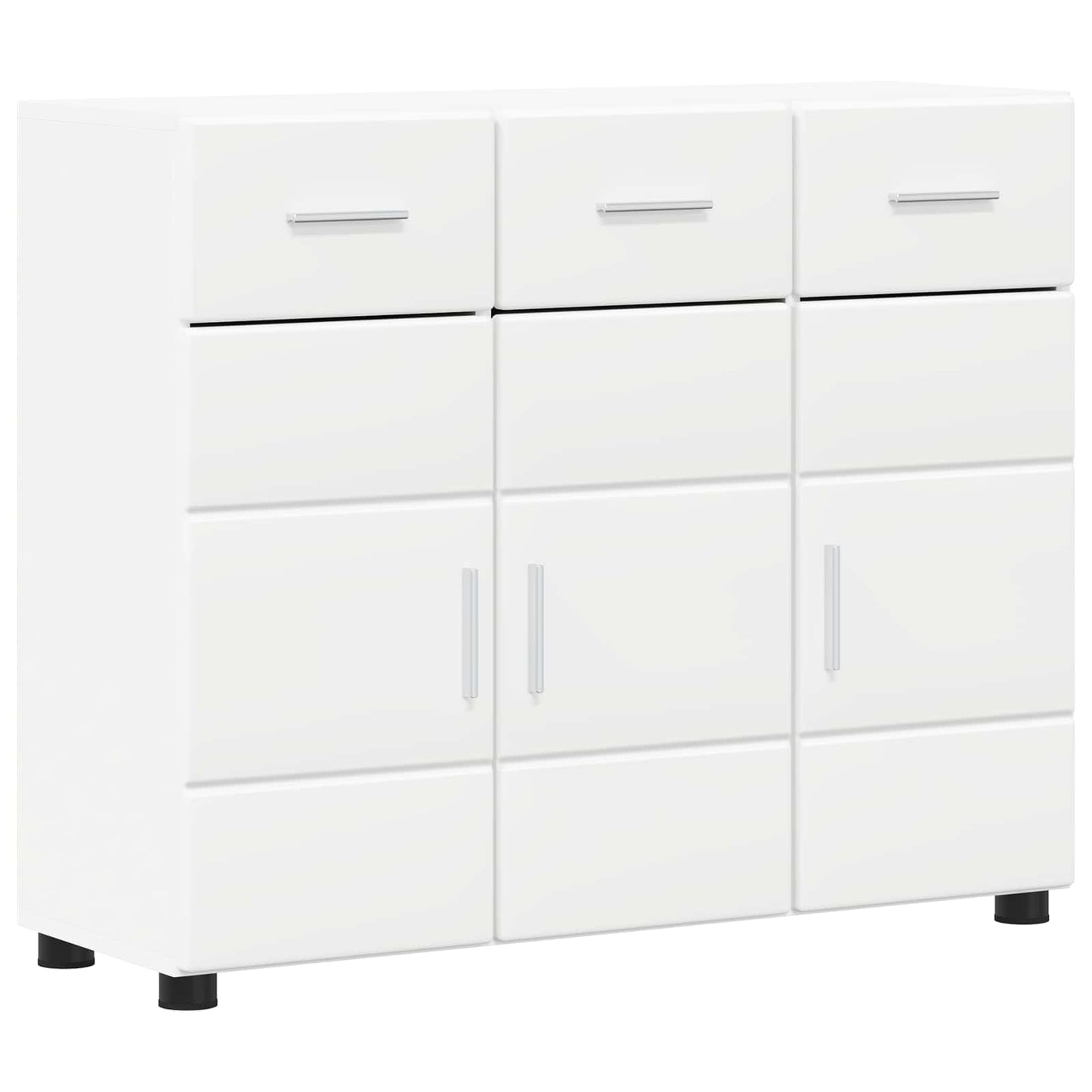 Sideboard FLORIN Hvid 88,5 x 30,5 x 73 cm Konstrueret træ