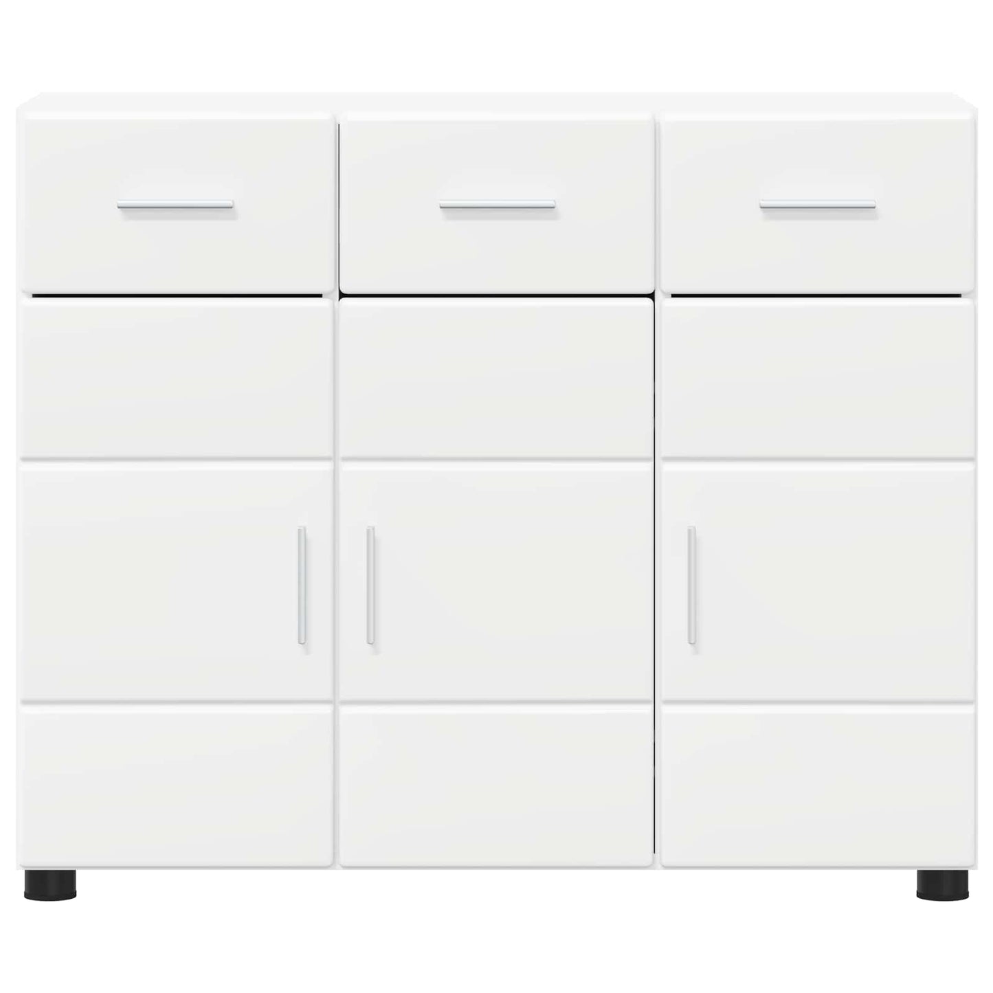 Sideboard FLORIN Hvid 88,5 x 30,5 x 73 cm Konstrueret træ