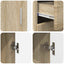 Sideboard FLORIN Sonoma eg 88,5 x 30,5 x 73 cm Konstrueret træ
