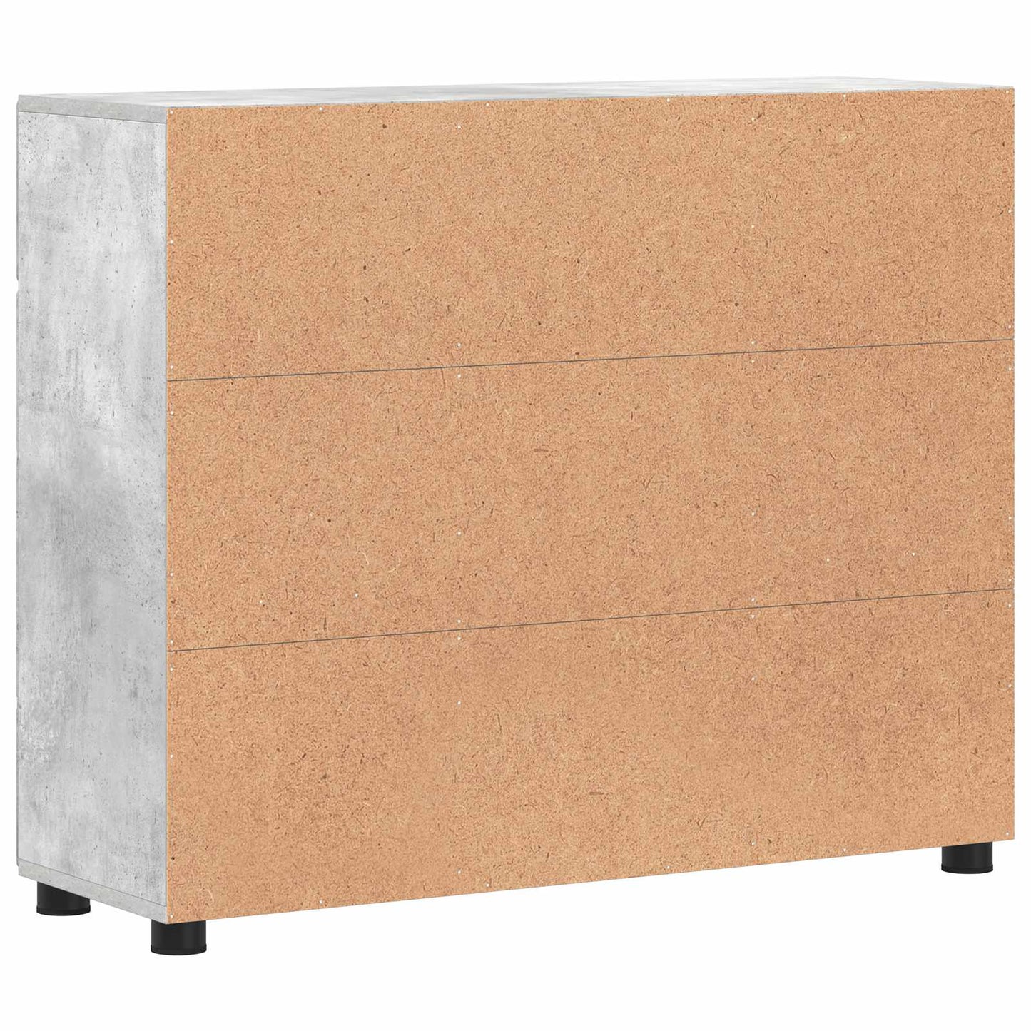 Sideboard FLORIN 88,5 x 30,5 x 73 cm Beton Grå Konstrueret træ