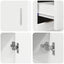 Sideboard FLORIN 88,5 x 30,5 x 73 cm Høj gloss hvid