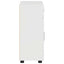 Sideboard FLORIN 88,5 x 30,5 x 73 cm Høj gloss hvid