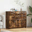 Sideboard FLORIN Røget eg 88,5 x 30,5 x 73 cm Konstrueret træ