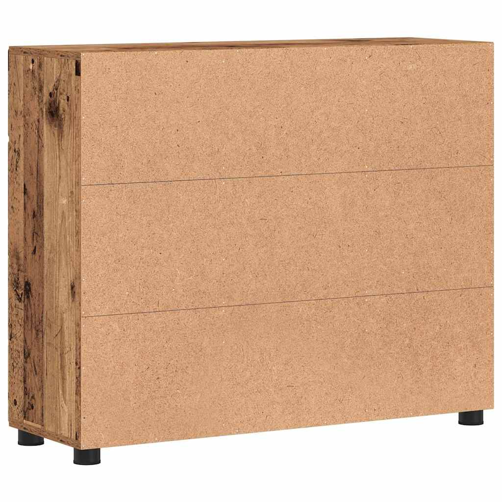 Sideboard med hylde FLORIN Gammelt træ 88,5 x 30,5 x 73 cm