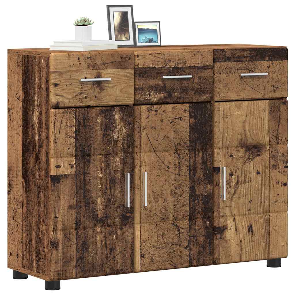 Sideboard med hylde FLORIN Gammelt træ 88,5 x 30,5 x 73 cm