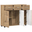 Sideboard FLORIN 88,5 x 30,5 x 73 cm Artisan Egetræ