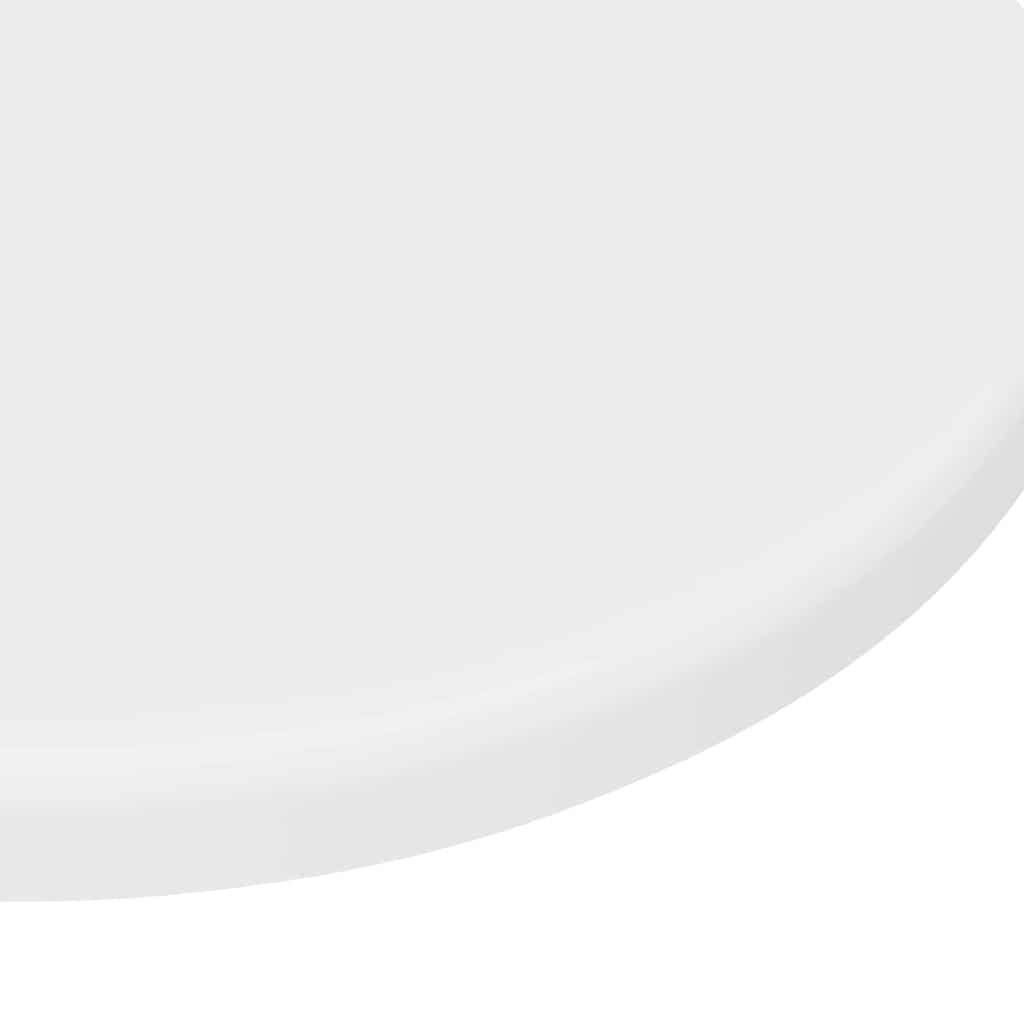 Bordplade Ø 30 x 1,5 cm Rund Konstrueret træ Hvid