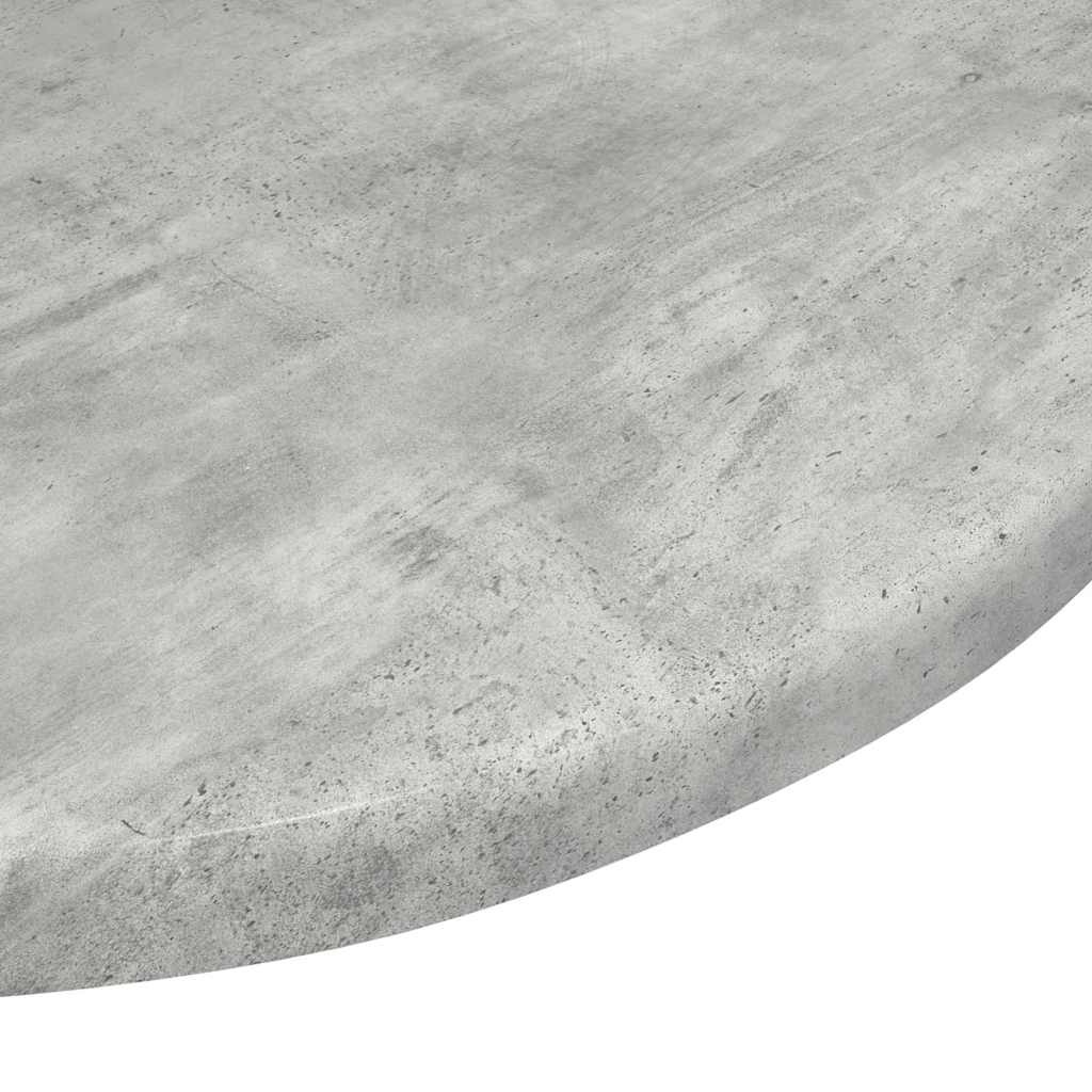 Bordplade Ø 40 x 1,5 cm Rund Konstrueret træ Betongrå