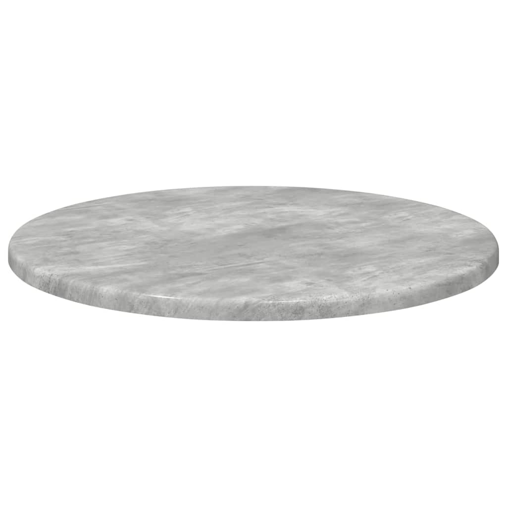 Bordplade Ø 40 x 1,5 cm Rund Konstrueret træ Betongrå