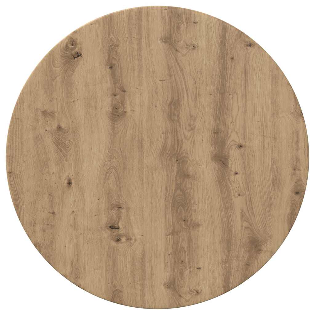 Bordplade Ø 60 x 1,5 cm Rund Konstrueret træ Artisan-eg