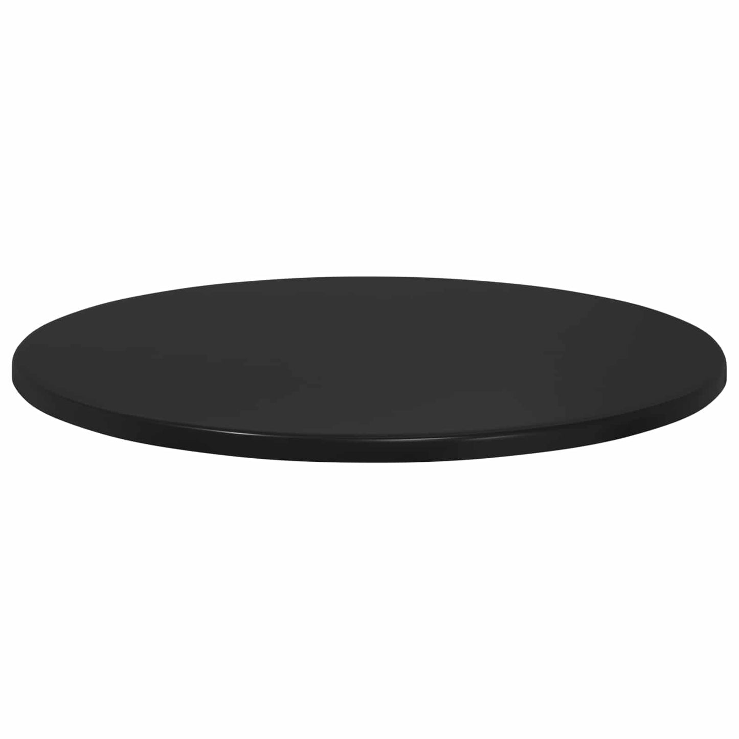 Bordplade Ø 70 x 1,5 cm Rund Konstrueret træ Sort