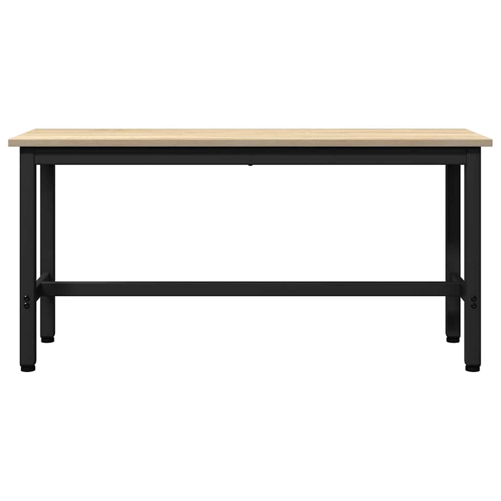 Spisebænk Sonoma eg 100 x 32,5 x 48,5 cm Ingeniørtræ og stål
