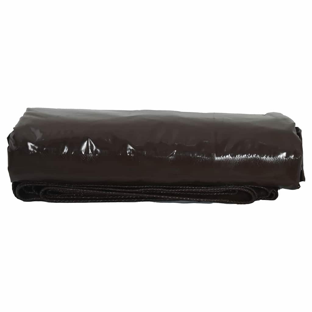 Tarpaulin 650g / m² Brun 1,5 x 2 m Lærred med PVC-belægning