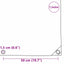 Tarpaulin 650g / m² Brun 1,5 x 2 m Lærred med PVC-belægning