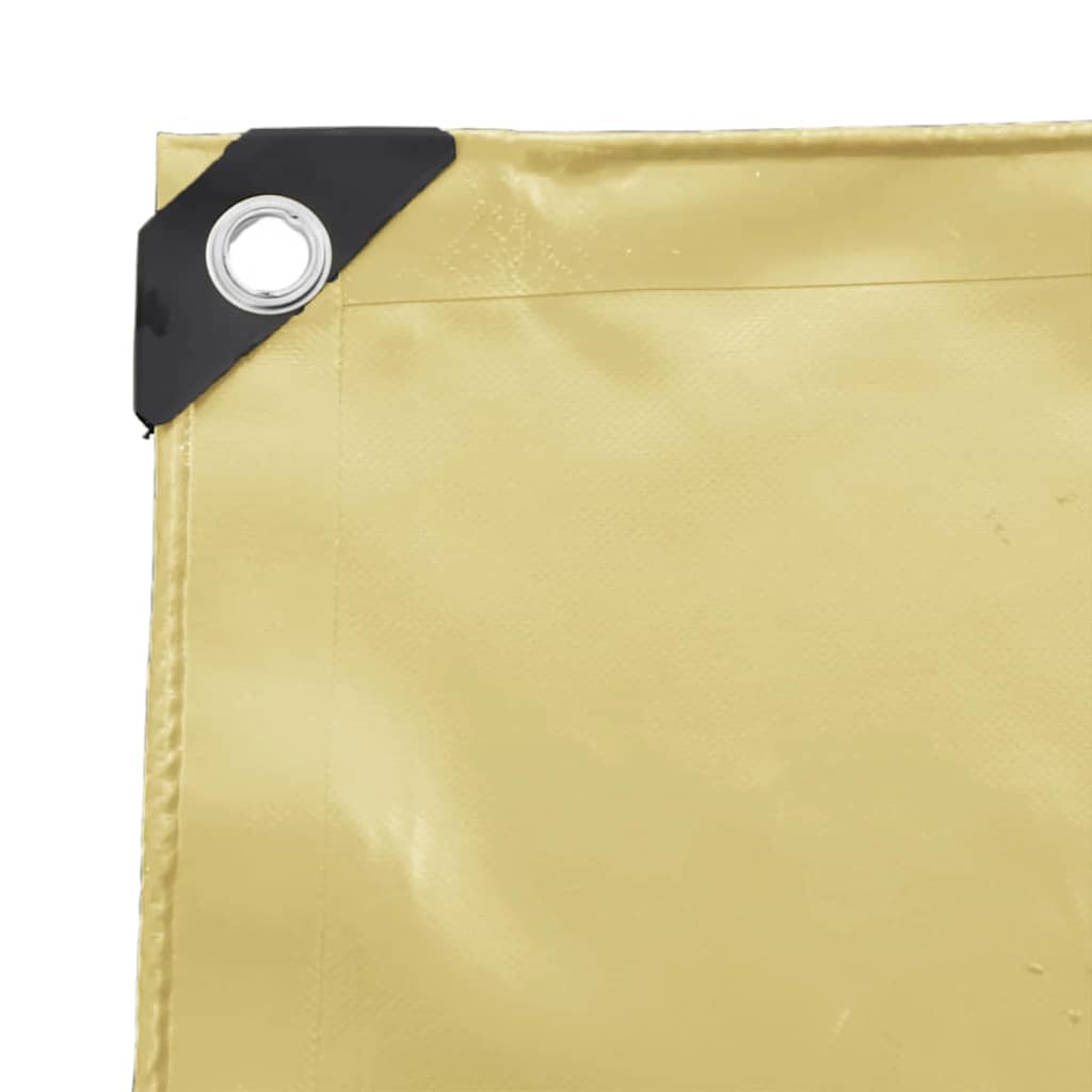 Tarpaulin 650g / m² Beige 4 x 5 m Lærred med PVC-belægning
