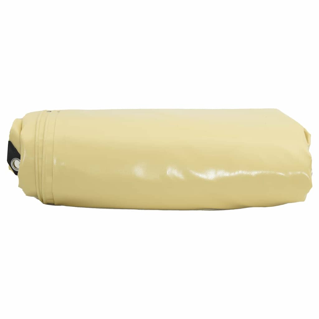 Tarpaulin 650g / m² Beige 1,5 x 6 m Lærred med PVC-belægning