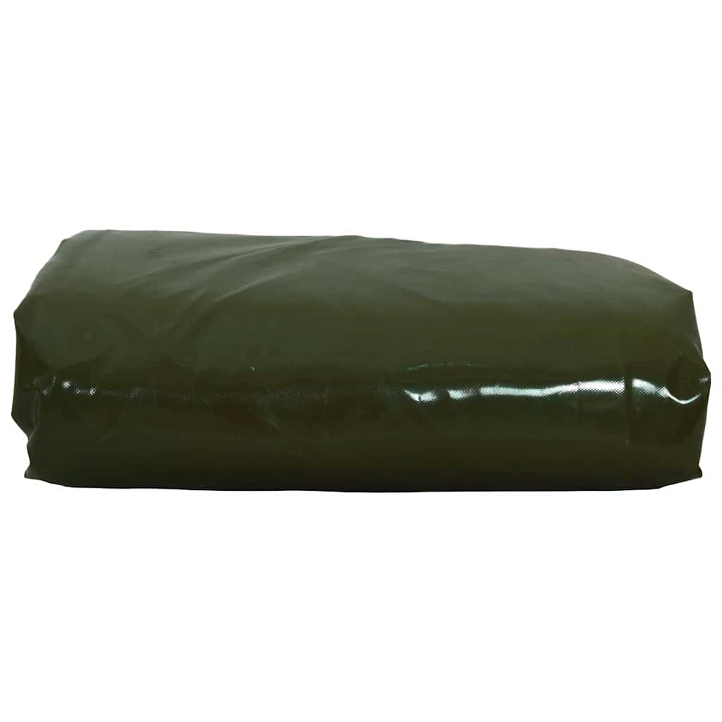 Tarpaulin 650g / m² Oliven grøn 4 x 8 m Lærred med PVC-belægning